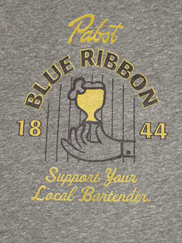 Pabst Blue Ribbon 1844 World Logo Men's Graphite Sleep Pants2