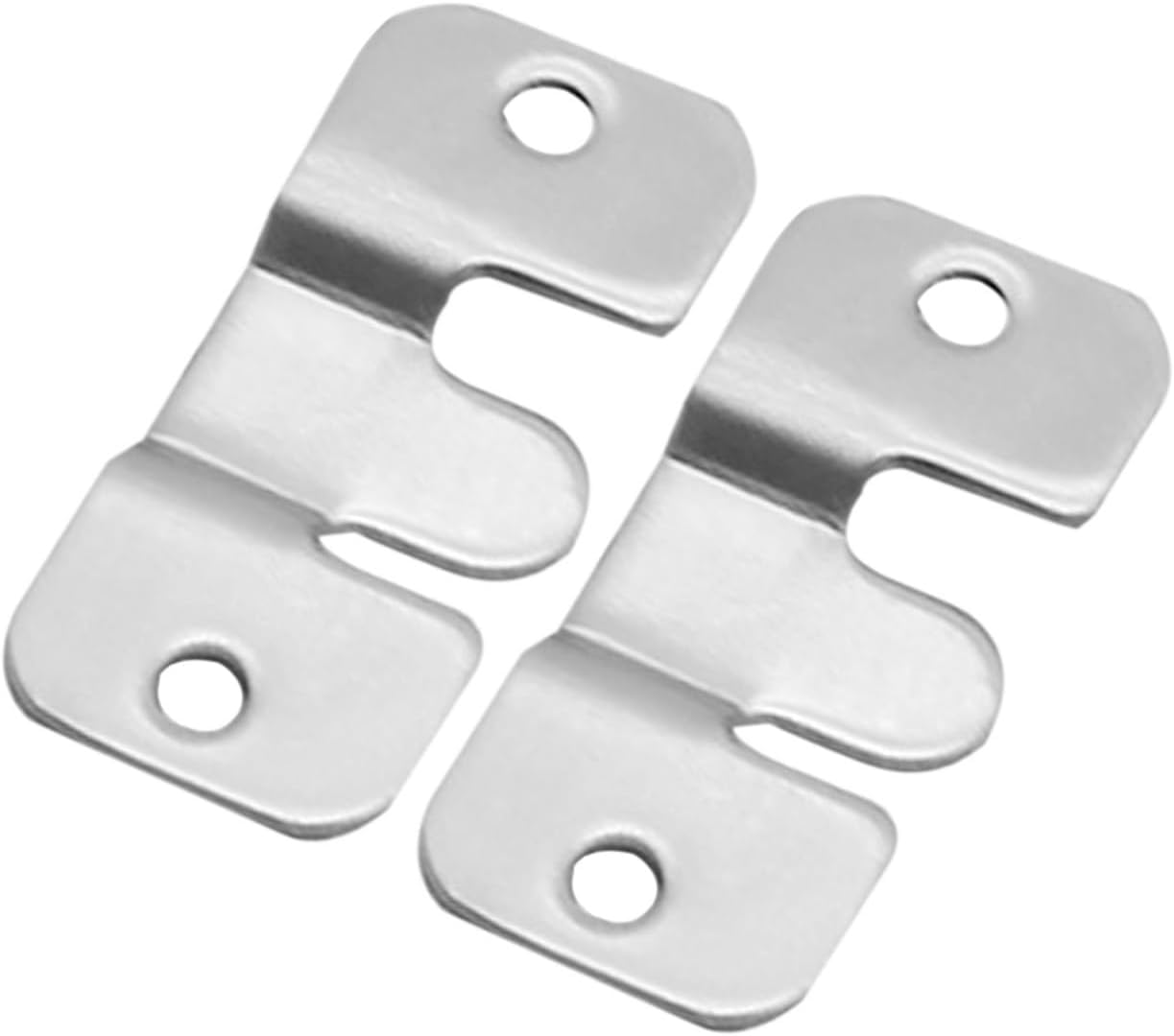 Interlock Hanging Buckle, 1/2 Pairs Stainless Steel Hook Buckles Hanger with Screws 53mm/43mm(Large x1 Pairs)