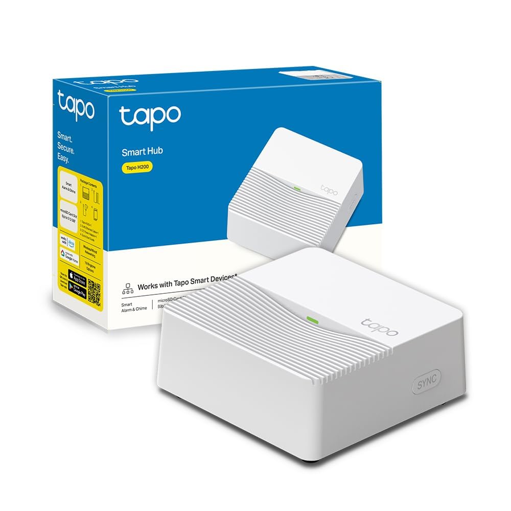Tapo Hub Connecté WiFi avec Carillon, Domotique Intelligente Alarme H200