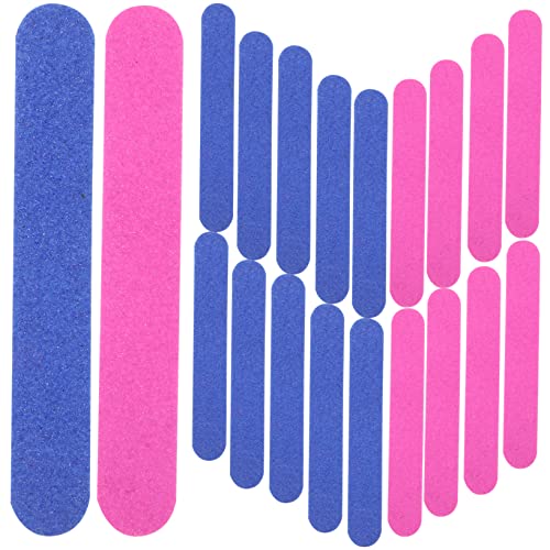 TOVINANNA 20個 ネイルアートネイルファイル 爪やすりの研磨 ネイルマニ ファイル 滑らかな爪やすり 爪やすりを磨く
