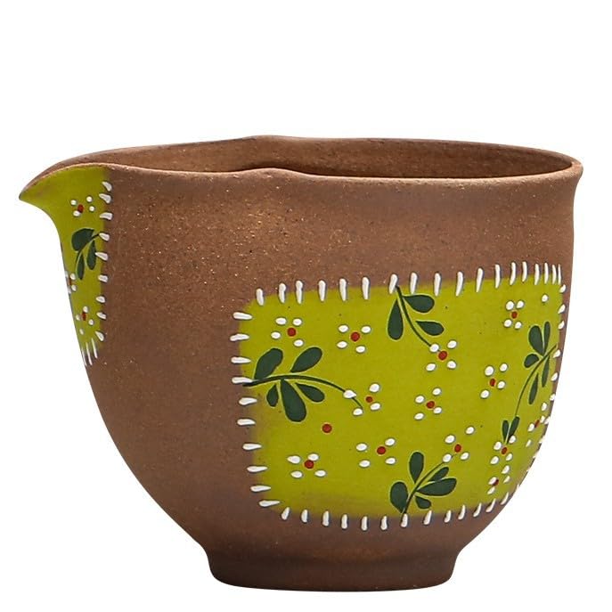 Matcha Filiżanki Ręcznie malowane sitko do herbaty ze stokrotkami, kreatywny garnek ceramiczny, vintage unikalny zestaw ceramiczny, zestaw do herbaty, kubek do zaparzania herbaty
