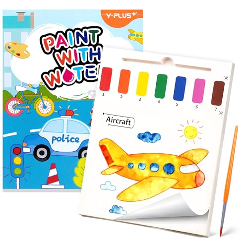 YPLUS Paint with Water Books for Toddlers, Art Craft Toys Watercolor Painting Paper, Gift...