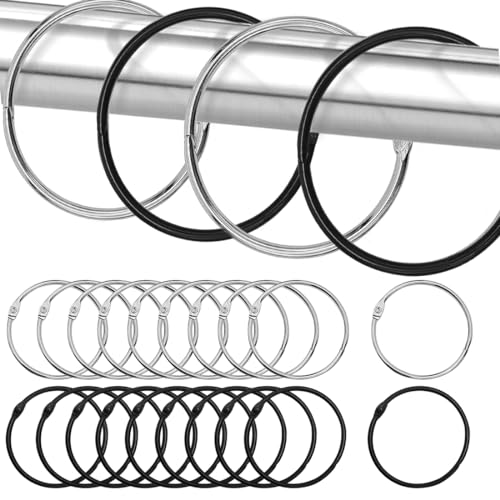 【Dimensioni】Con uno spessore di 3mm e un diametro interno di 50mm, si adattano alla perfezione a aste per tende di dimensioni standard fino a 0,8 pollice e 1,8 pollici di diametro.