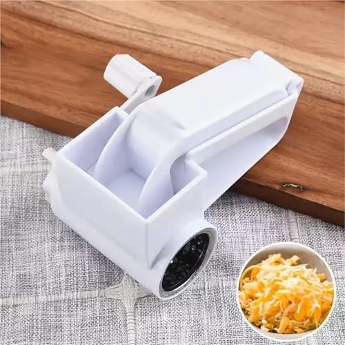 Rallador de queso rotatorio manual para cocina miniatura 3