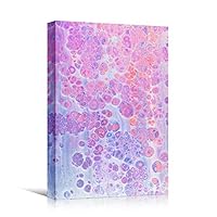 Canvas Wall Art Liquid Abstract Colorful Decorative Elements Mixed Media Multicolor Swirly - 12x18 inches