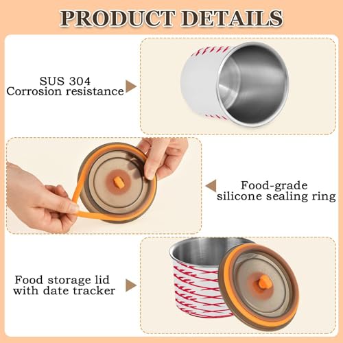 Contenedor hermético de acero inoxidable para café 17oz miniatura 5