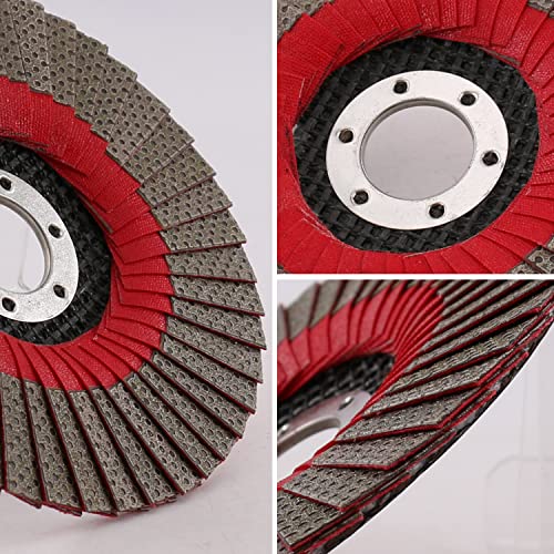 Homesom 5 Inch 4Pcs 60/100/200/400 Grit Grinding Wheels Flap Sanding Abrasive Disc For Angle Grinder Diamond Sanding Pad #TOP5