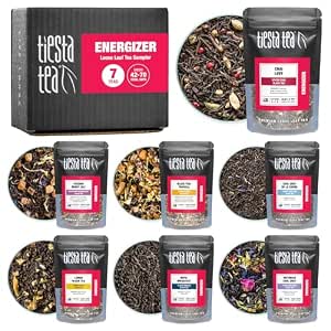 Tiesta Tea Black Tea Sampler Set, Loose Leaf, 7 Pouches