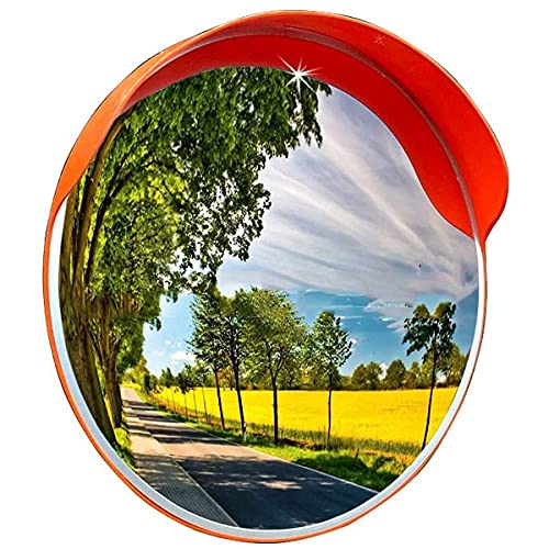 Espejo convexo para salida de garaje y carretera con visibilidad redonda de 130 grados