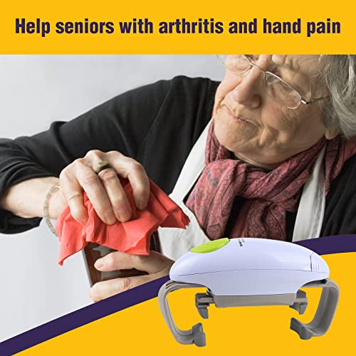 Analim Electric Jar Opener For All Size Caps And Lids, Automatic Bottle Opener For Arthritic Weak Hands, Powerful Hands Free Jar Bottle Opener Kitchen Gadget #TOP5