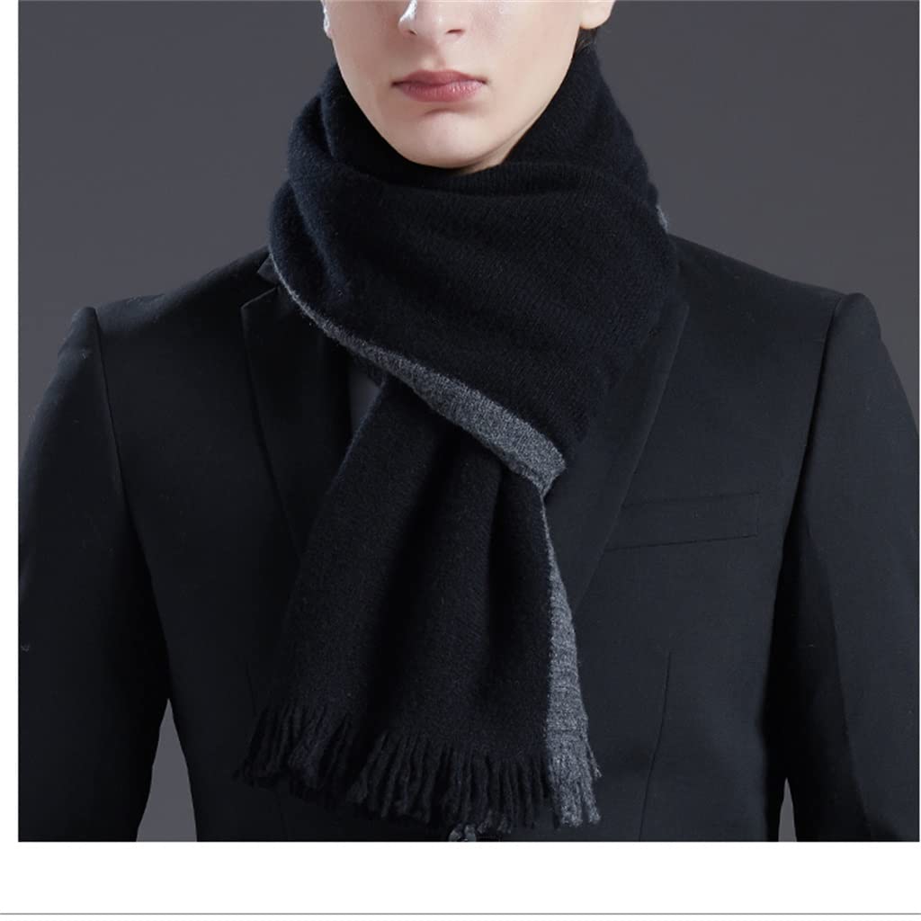 Amazon.com: YMGSCC Wool Men's Scarf in Winter, Versatile Knitting