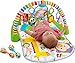 Fisher-Price Baby Playmat Deluxe Kick & Play Piano Gym & Maracas with Smart Stages Learning Content, 5 Linkable Toys & 2 Soft Rattles