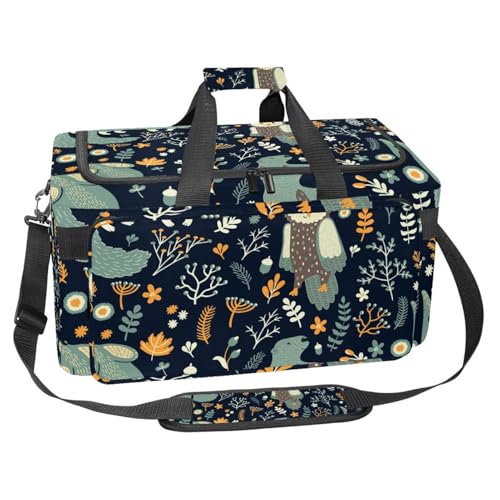 Sac d'entraînement 30L ours et hiboux pour fitness et grand voyage