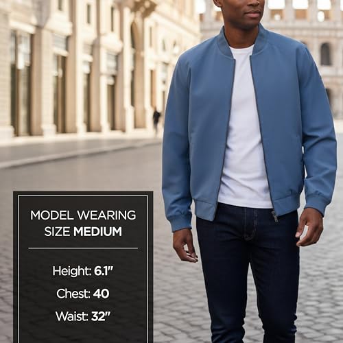Image of Michael Kors Men's Lightweight Bomber Jacket, Wind and Water Resistant