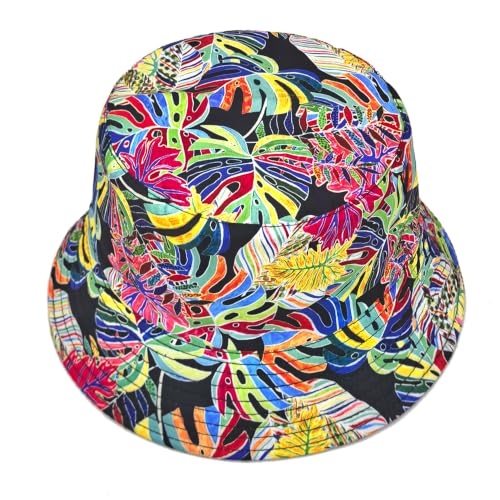 Image of Quanhaigou Bucket Hat for Men Women,Packable Reversible Printed Sun Hats,Fisherman Outdoor Summer Travel Hiking Beach Caps