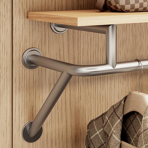 Perchero de pared para dormitorio organizador de ropa flotante 5