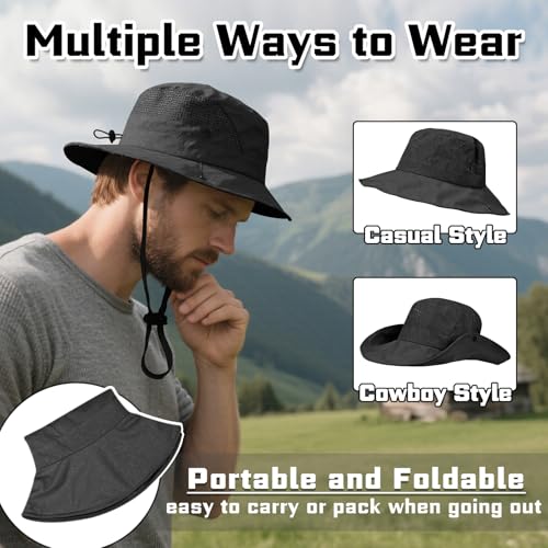Sombrero de sol unisex con protección UV plegable miniatura 4