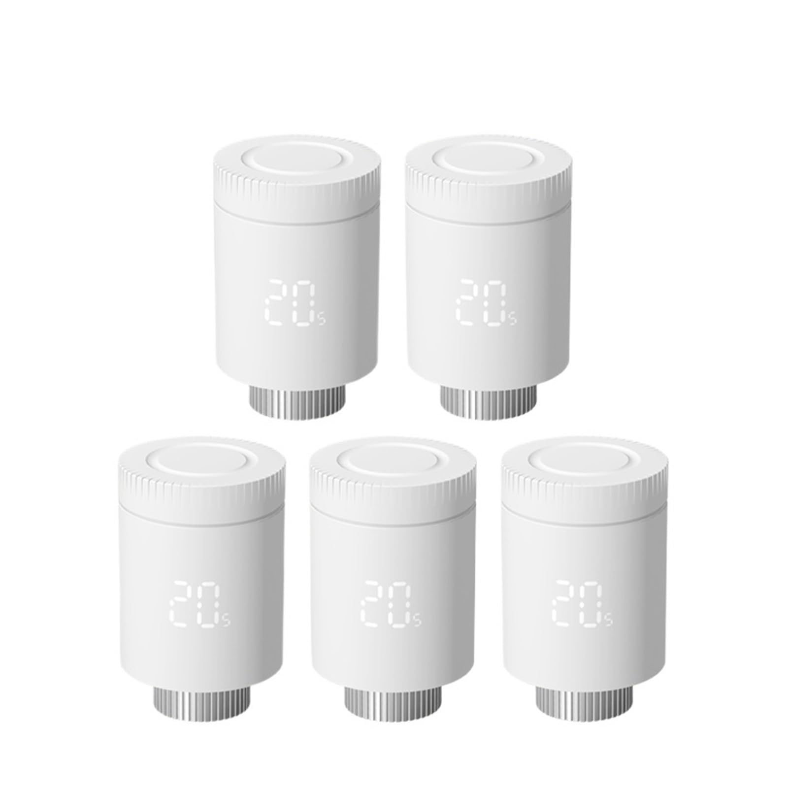 Válvula Termostática For Radiador, Inteligente For, Controlador De Temperatura WiFi GeolocalizacióN(TRV331 5PCS)
