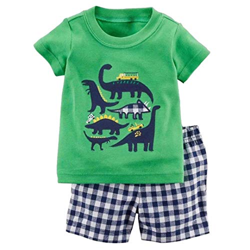 Image of Bumeex Toddler Boy's Short Sleeve T-Shirt and Short Outfit Set 2-7T