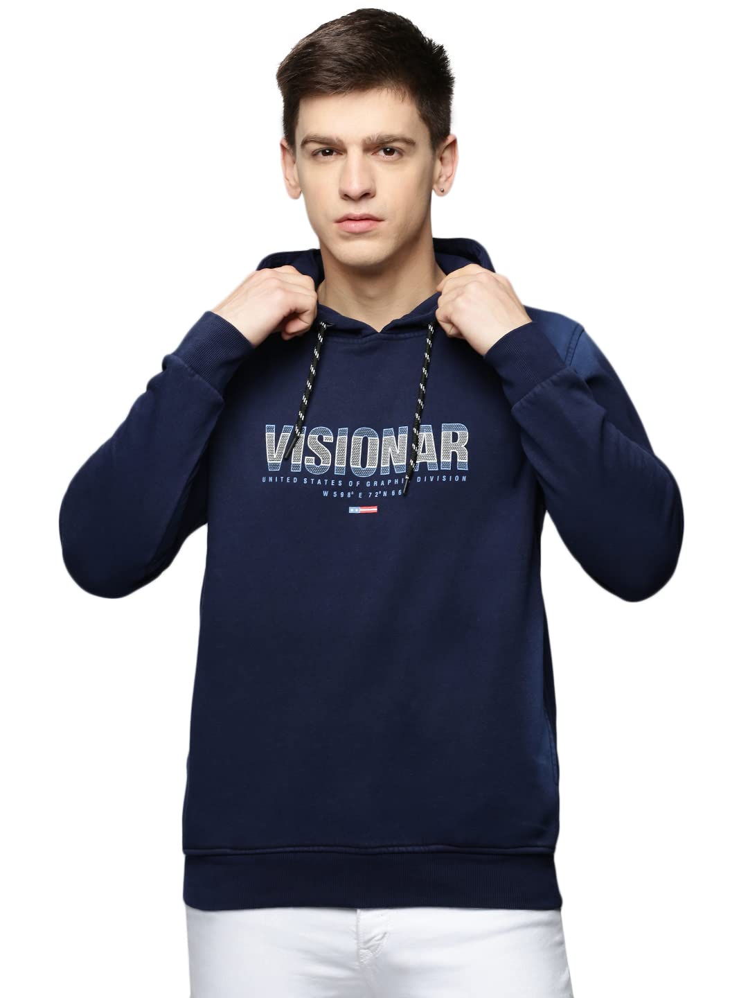 showoffff Men Solid Pullover Sweatshirt | Hooded Full Sleeves Cotton Sweatshirt's for Mens | Slim Fit Regular Length Sweatshirts for Men's-picture-32