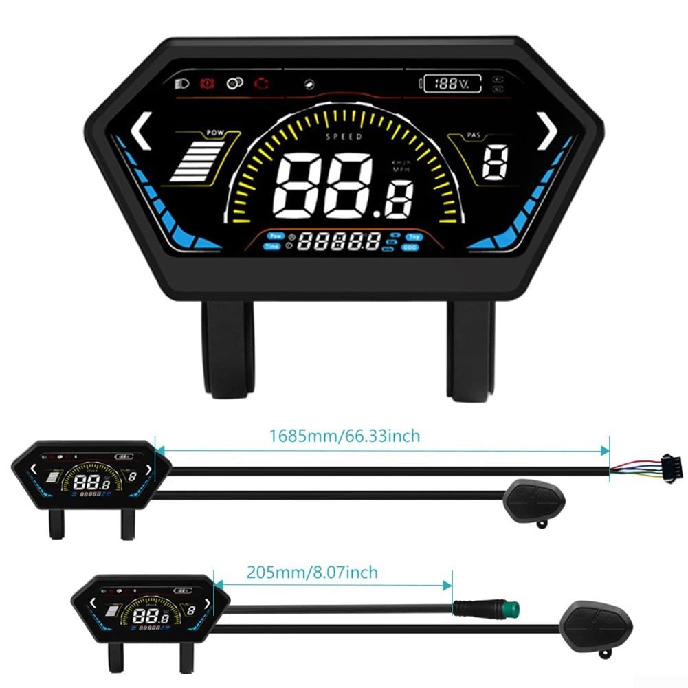 Display LCD 4.5 Pollici per E-Bike Protocollo UART No.2