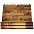 Interlocking Deck Tiles 24 x 12 Long Boards - Snap Together Wood Flooring 6 Pack | Acacia Hardwood Outdoor Flooring for Patio | Floor Decking Tile, Waterproof Balcony Flooring, Wooden Parquet Flooring