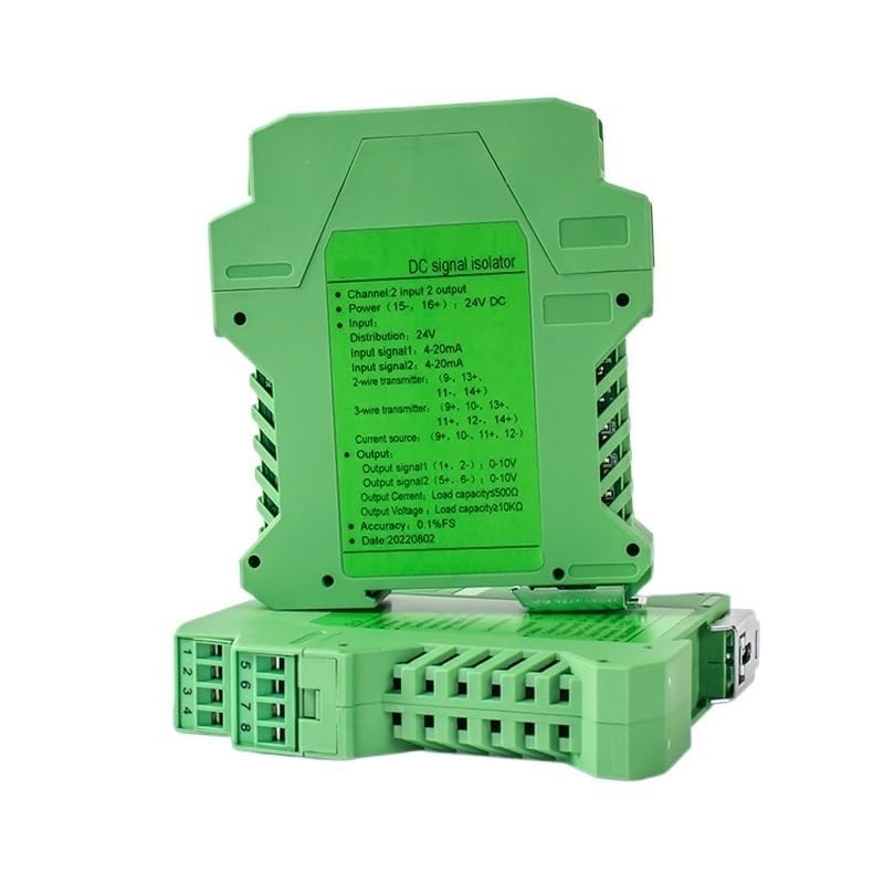 4-20mA a 0-10v divisor para conectar un sensor analógico a tres controladores 3