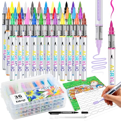 Stylos de peinture acrylique pour la décoration sur verre, roche et tissu