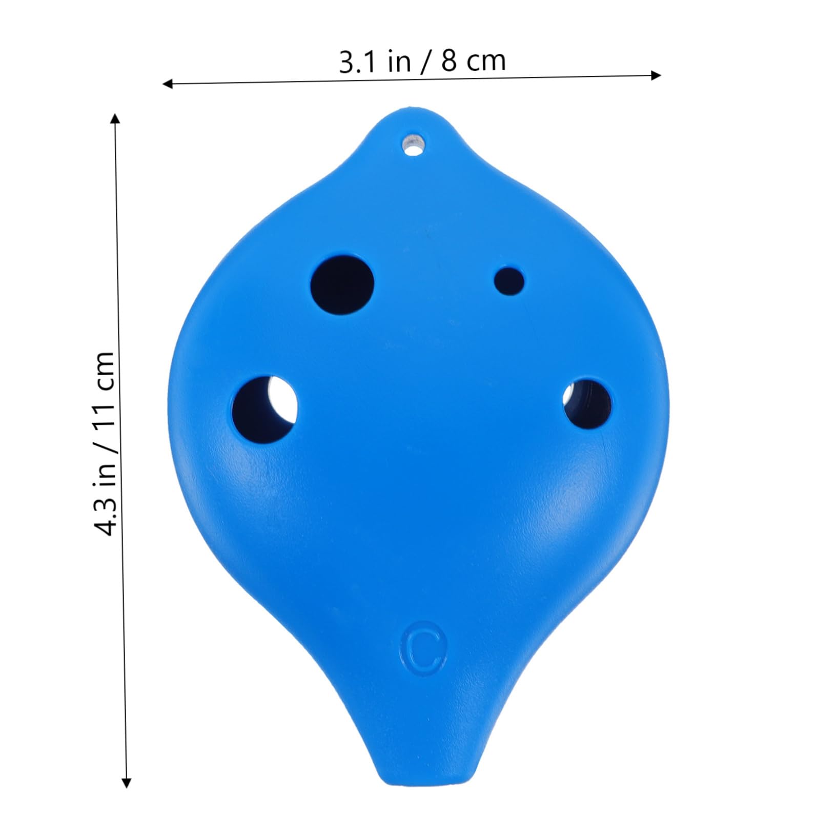 VANZACK Portable 6-hole Ocarina in Black Blue Resin Material Durable for Practice Random Color