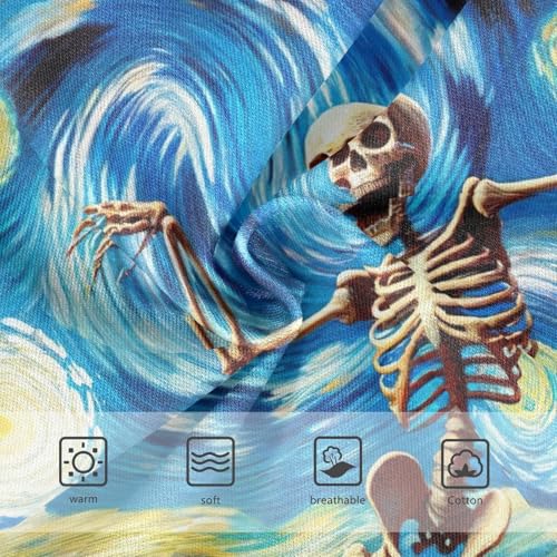 Girls Underwear Toddler 2t Cotton Panties for Girl Funny Briefs Underpants Funny Skeleton Dance Starry Night3