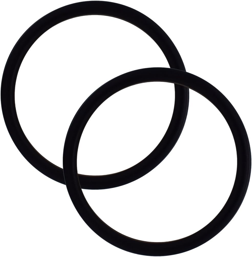 UNISOAR 1 Pair 3" Safe and Tested Aluminum Rings DIY Your Baby Ring Sling Carrier (Black)