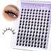 Anime Lash Clusters with Spikes Manga Eyelash Clusters Invisible Band Spiky Clusters Eyelash Extensions Natural Cluster Lashes Wispy 10-16mm DIY Lash Extension Clear Band Doll Individual Lashes 120Pcs