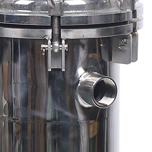 Muchaioak Bag Filter Housing, 304 Stainless Steel Bag Filter Housing, Pressure Filter Device, Industrial Process Filter Housings In/Out Bag Water Filter Purification Equipment thumb #4
