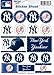 WinCraft MLB New York Yankees Vinyl Sticker Sheet, 5" x 7"