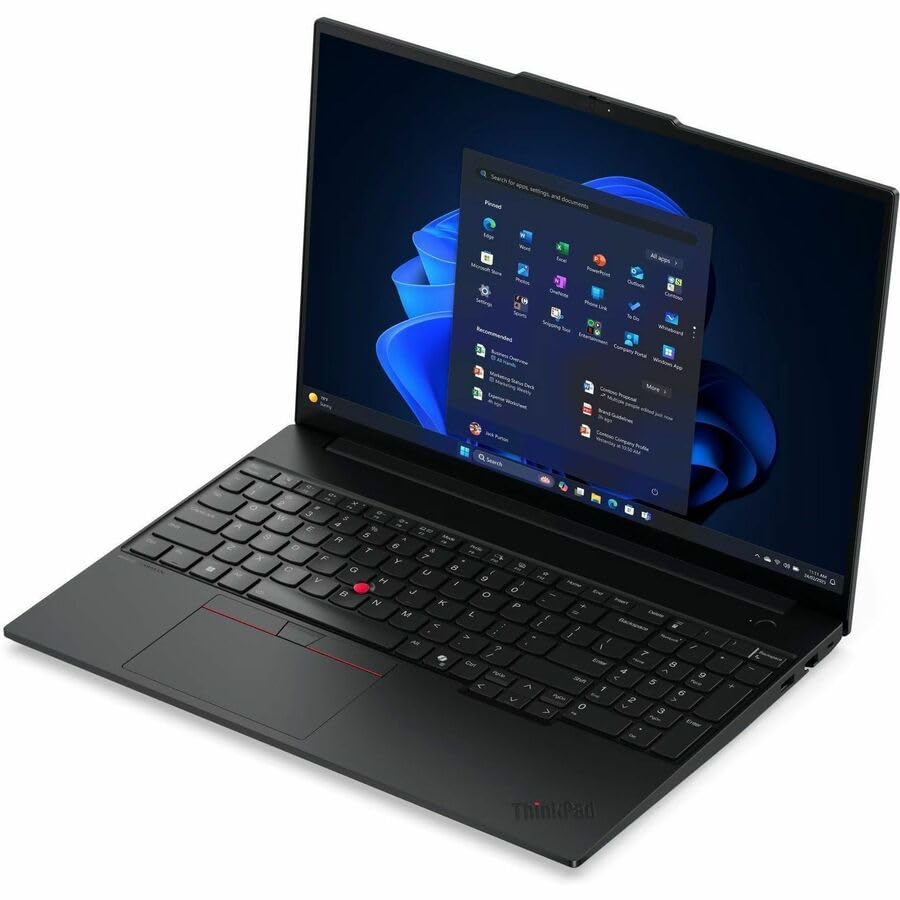 Image of Lenovo ThinkPad E16 Gen 3 21ST0008US 16 inch Touchscreen Notebook - WUXGA - AMD Ryzen 7 250-16 GB - 512 GB SSD - English Keyboard - Black