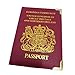 Produktbild Faux Leder Reisepass, TheBigThumb UK europäischen Passinhabers Unisex Passport Wallet für Frauen Männer, weinrot