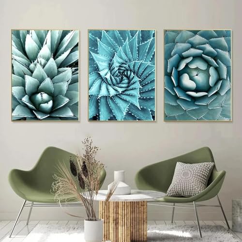Impression sur toile plantes vertes dsdsgog pour decoration murale salon 30x45cm sans cadre