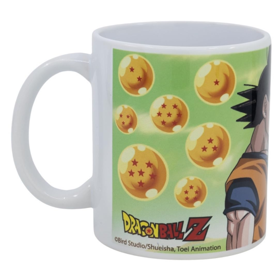PICOBOX, Dragon Ball Mug, Gift for Dragonball Fans, Decorative Ceramic Mug with Box for Home & Office, Capacity of 325 Ml, 9,5 x 11,3 x 8 Cm, Microwave Safe