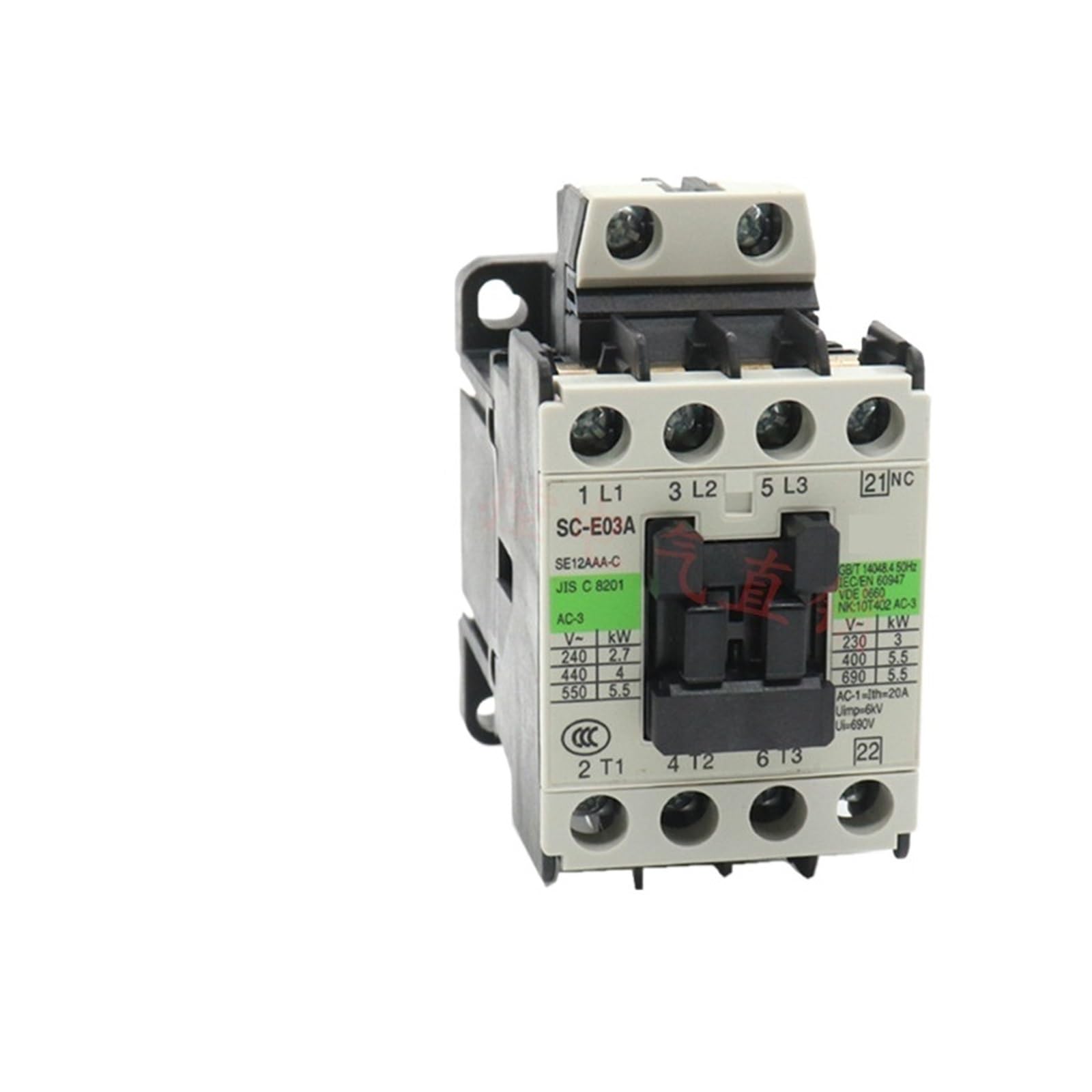 Contacteur CA SC-E04 commutateur de puissance pour moteur triphase et pompe