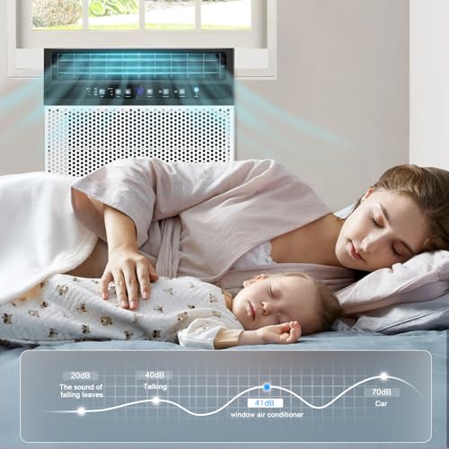 Image of Antarctic Star 12,000 BTU Window Air Conditioners with 6 Modes 24H Timer, U-Shaped Air Condtioner Window Unit Cools up to 550 Sq.Ft, Energy-saving Window AC Units, Easy to Install, White