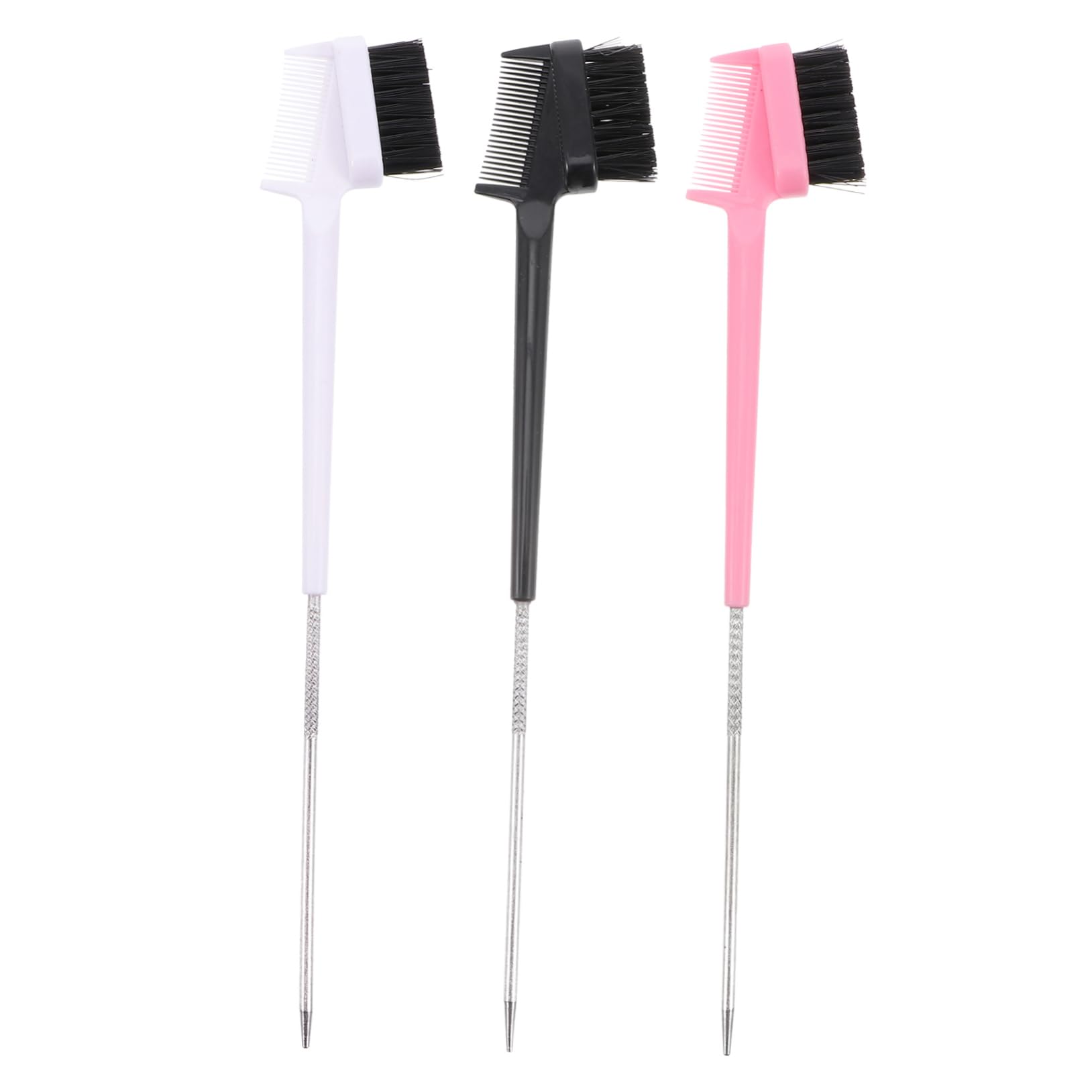 Baluue Eyebrow Spoolie Brush Set 2-in-1 Lash Comb Brow Shaper Perfect for Makeup Natural Brow Shape Smooth Application