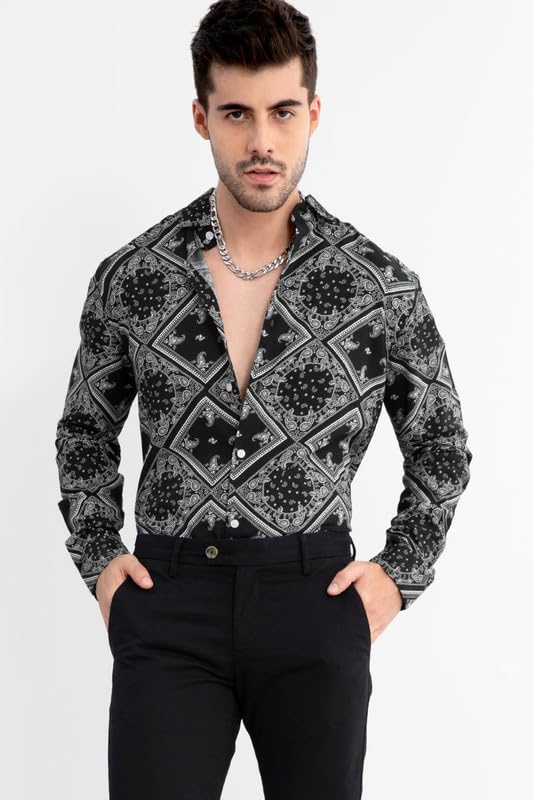 Image of SNITCH Mandala Print Shirt for Men