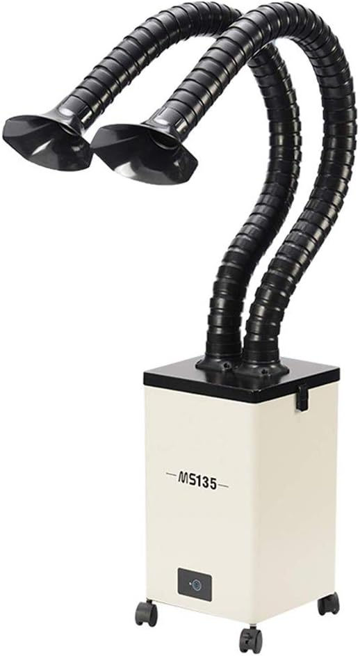 BAOSHISHAN 吸煙器 はんだ煙抽出器 煙クリーナー 煙吸収器 煙清浄器 ダブルホース煙フィルター 単ホース煙フィルター AC