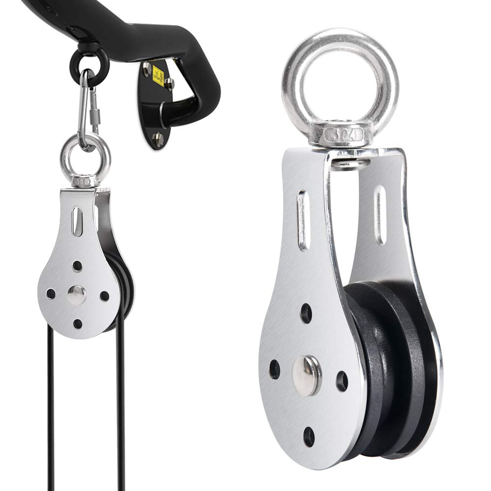 Buy TOBWOLF 55mm/88mm/90mm Silent Fitness Pulley Wheel for Home Gym, 360 Degree Rotation