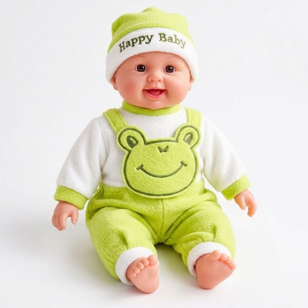ABSTER Cute Plush Musical Baby Doll for Kids/Touch Sensor Talking & Singing Doll Toy | Cute Interactive Birthday Gift for Boys & Girls (46 cm)-image-43
