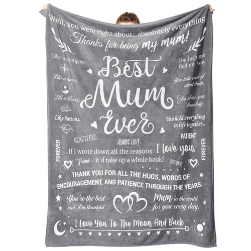 Niyewsor Mum Birthday Gifts Blanket Gifts for Mum from Daughter Son