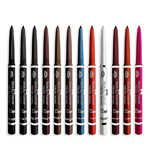 Beauty Forever Twist Up Lip and Eye Pencil, Lightweight, Matte & Shimmer Finish, Long Lasting, Waterproof, Smudge Proof, Suitable for All Lips and Eye Shapes, Available in 12 Shades, 109 White - Image 6