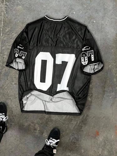 Men's Big and Tall Jersey Shirts Number Graphic T Shirt Mesh Tees Short Sleeve V Neck Sports Tee Streetwear2