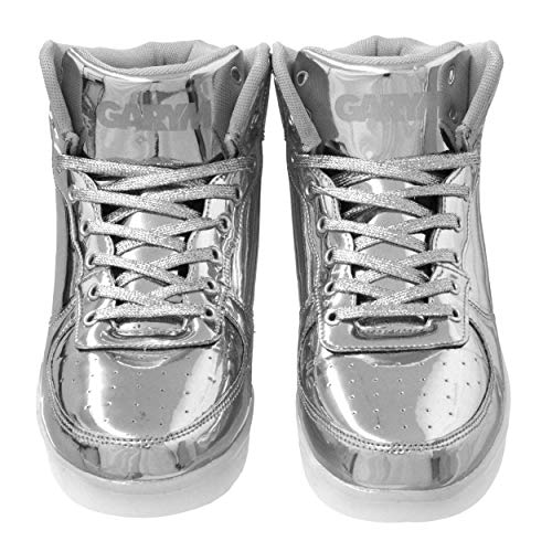 Gary Majdell Sport Men's Shiny Multiple Colors Liquid Metallic High Top Lace-Up Casual Sneakers3