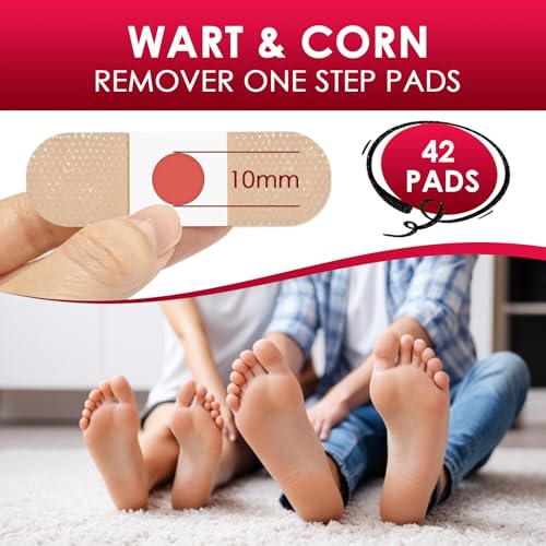 42 Cerotti Per Verruche Mani E Piedi, Cerotti Rimozione Calli E Duroni, Cerotti Con Foro Per Protezione Zona Interessata, Supporto Per Cura Dei Piedi E Delle Mani - 2